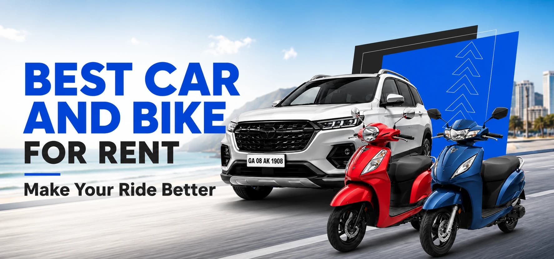 GoaRentals Luxury Vehicle Rental Banner